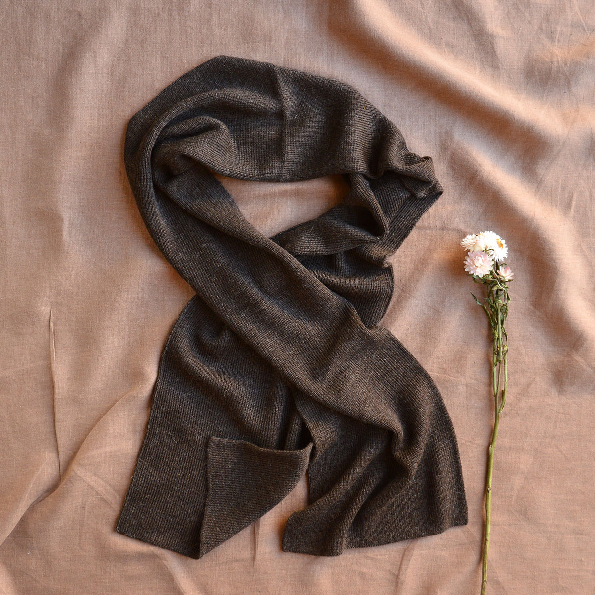 Long Rib Scarf - 100% Baby Alpaca (Adults) *Returning 2026