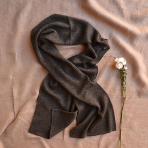 Long Rib Scarf - 100% Baby Alpaca (Adults)