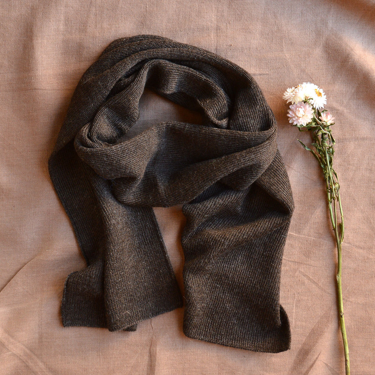 Long Rib Scarf - 100% Baby Alpaca (Adults) *Returning 2026