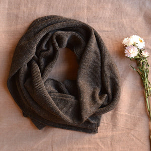 Long Rib Scarf - 100% Baby Alpaca (Adults)