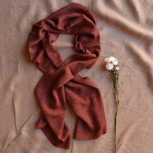 Long Rib Scarf - 100% Baby Alpaca (Adults)
