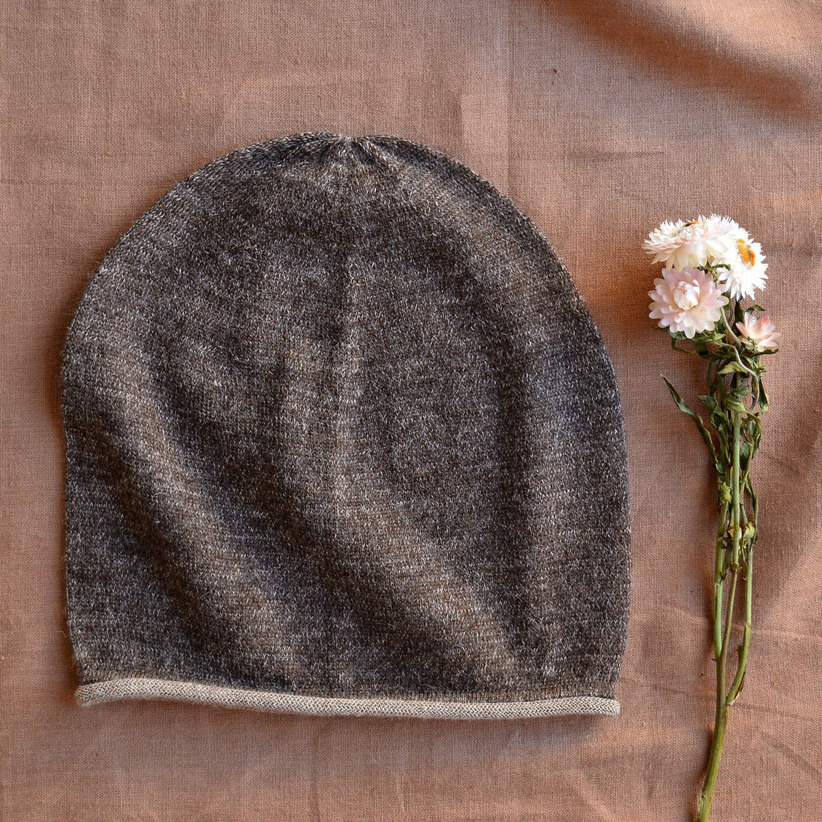 Adults Light Jersey Beanie - 100% Alpaca *Restocking 2026