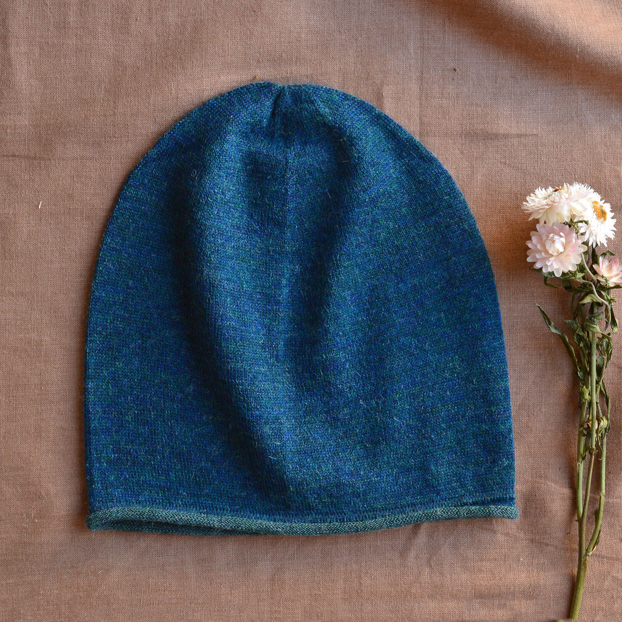 Adults Light Jersey Beanie - 100% Alpaca