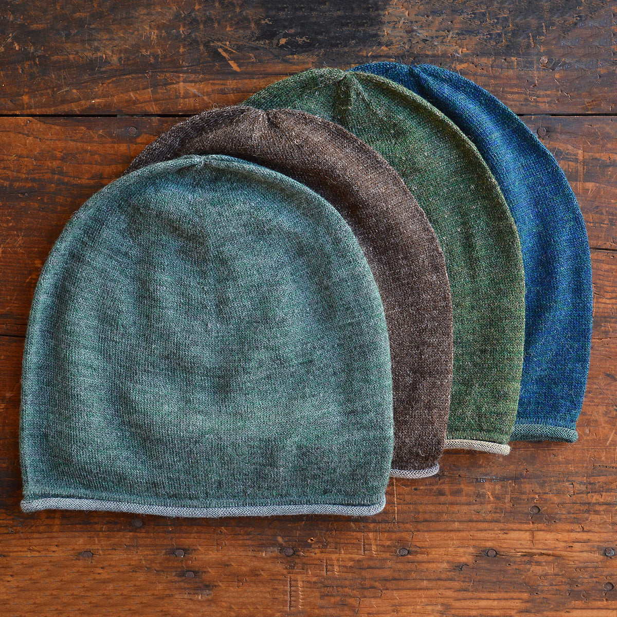Adults Light Jersey Beanie - 100% Alpaca