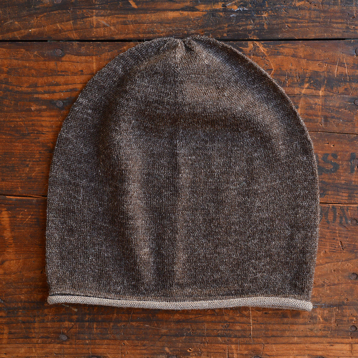 Adults Light Jersey Beanie - 100% Alpaca