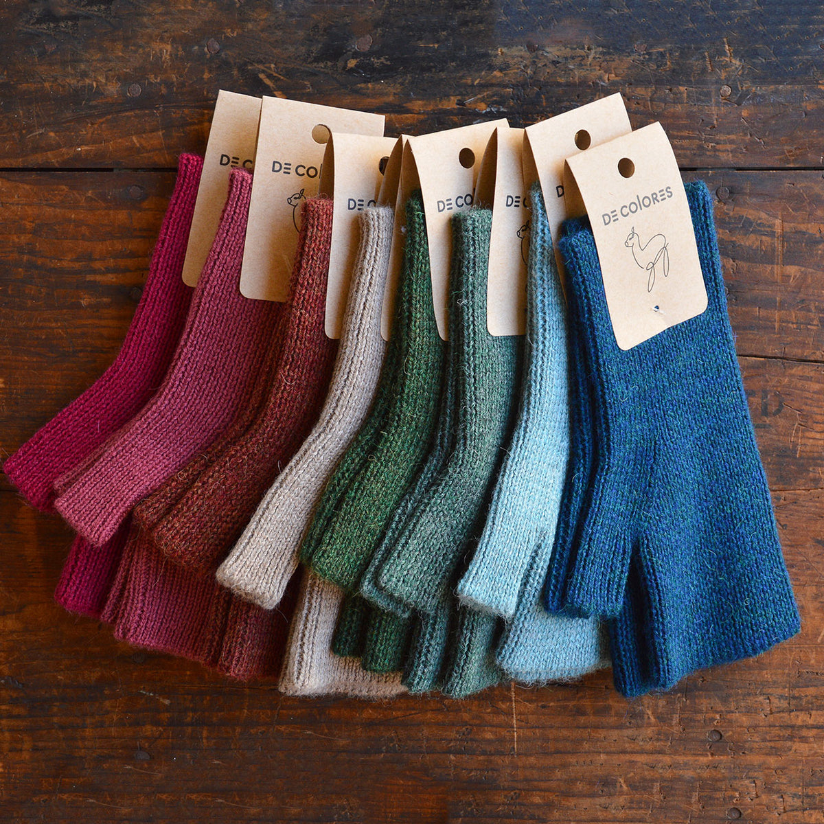 Adults Fingerless Gloves - 100% Baby Alpaca