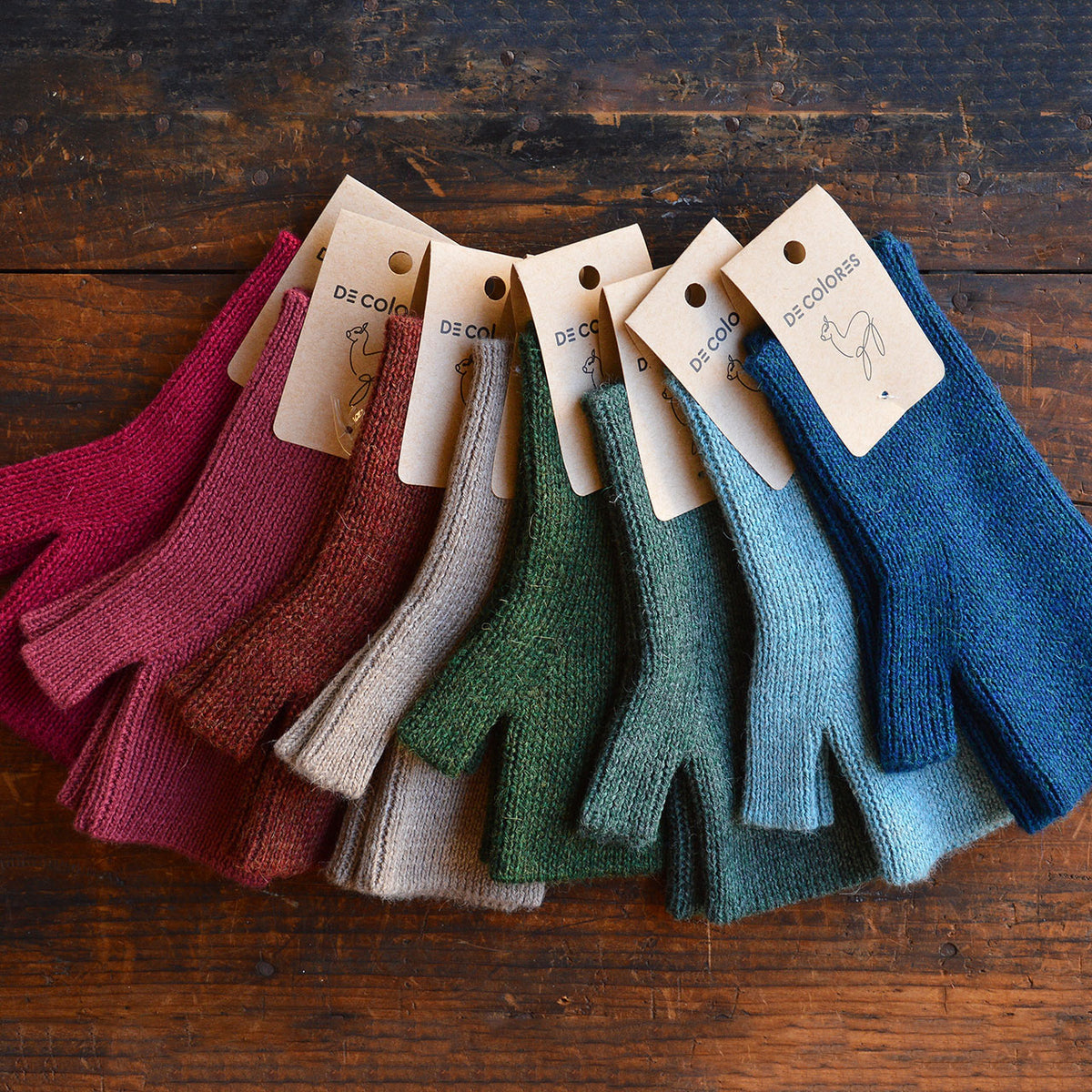 Adults Fingerless Gloves - 100% Baby Alpaca