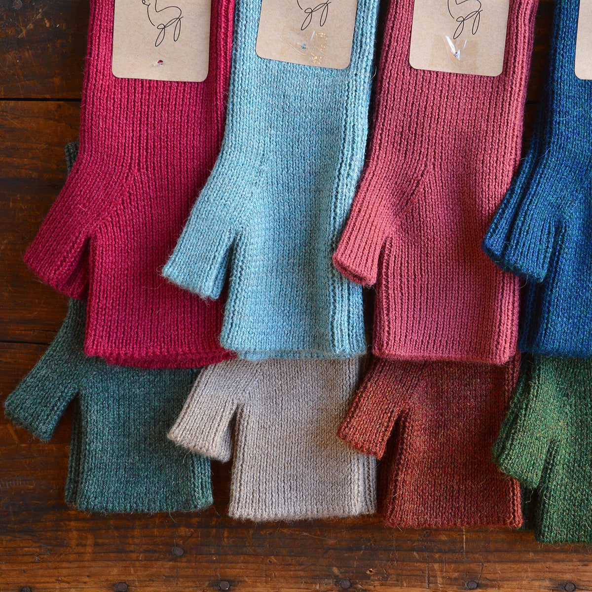 Adults Fingerless Gloves - 100% Baby Alpaca