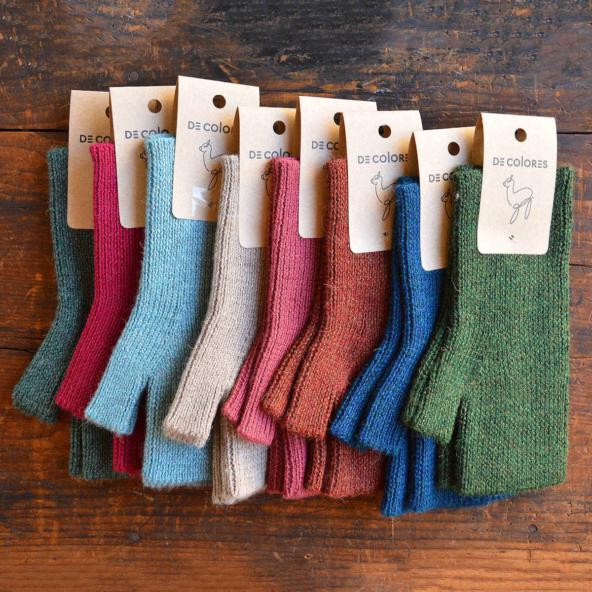 Adults Fingerless Gloves - 100% Baby Alpaca