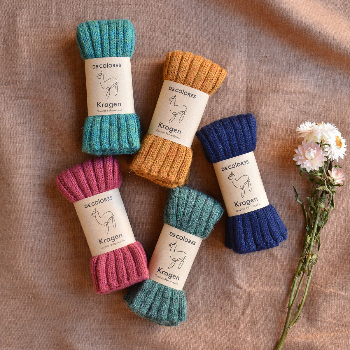 Kids Neckwarmer Tube Scarf - 100% Baby Alpaca (Navy) *Last One!