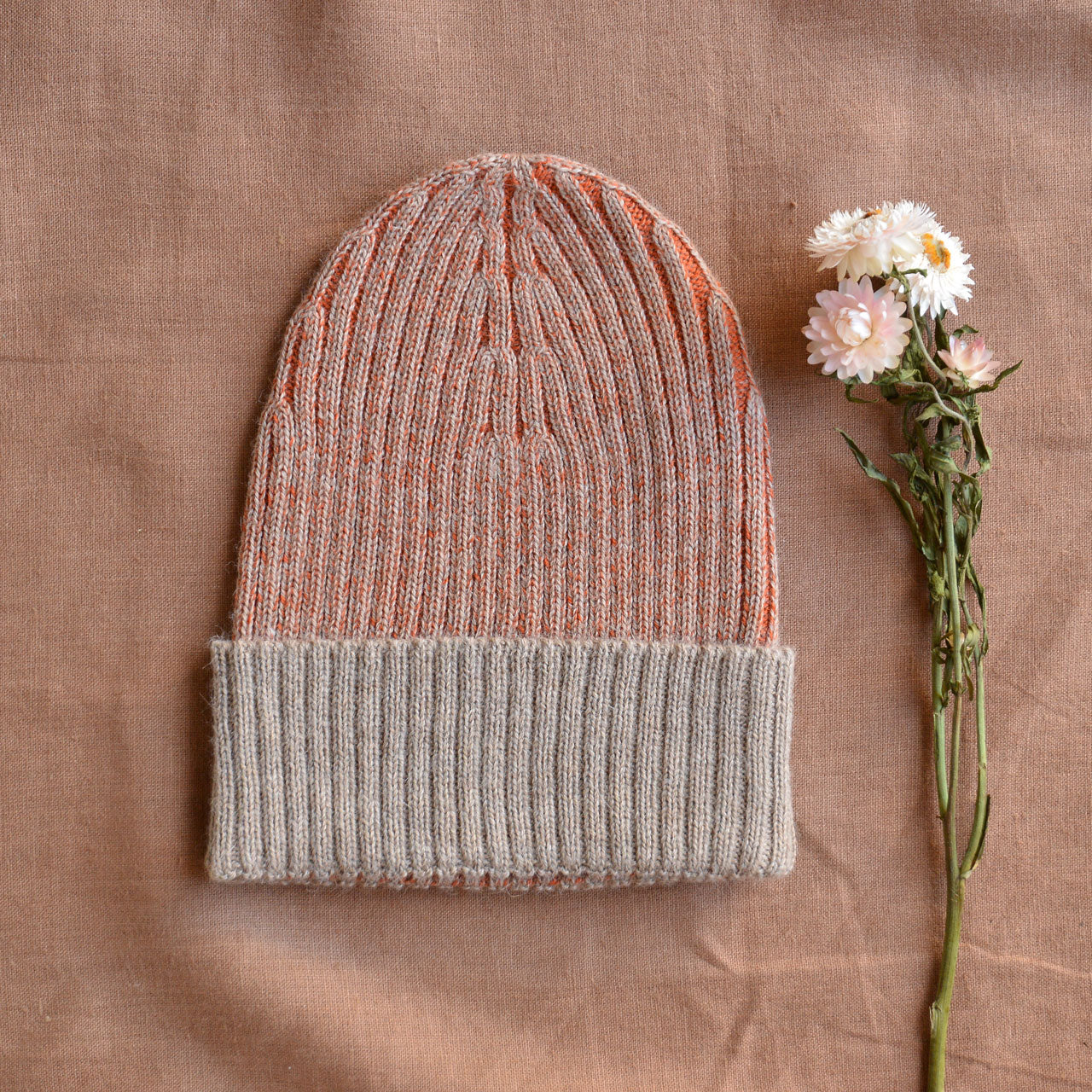 Brioche Rib Knit Beanie - 100% Baby Alpaca (Child-Adult)