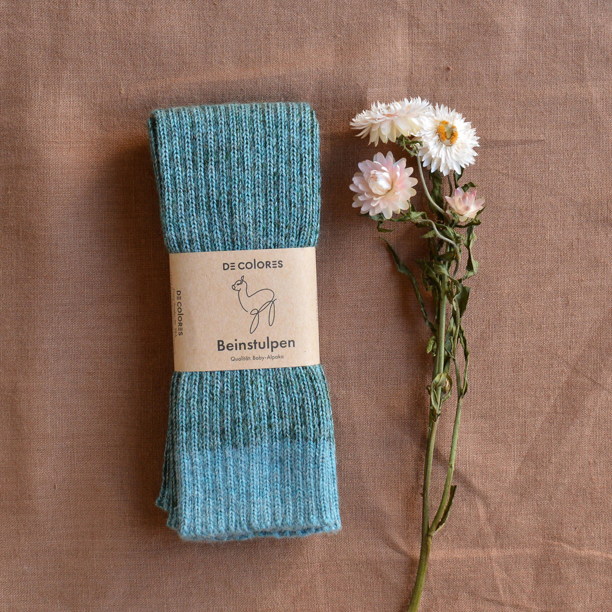 Brioche Rib Knit Legwarmers - 100% Baby Alpaca (Kids-Adults)