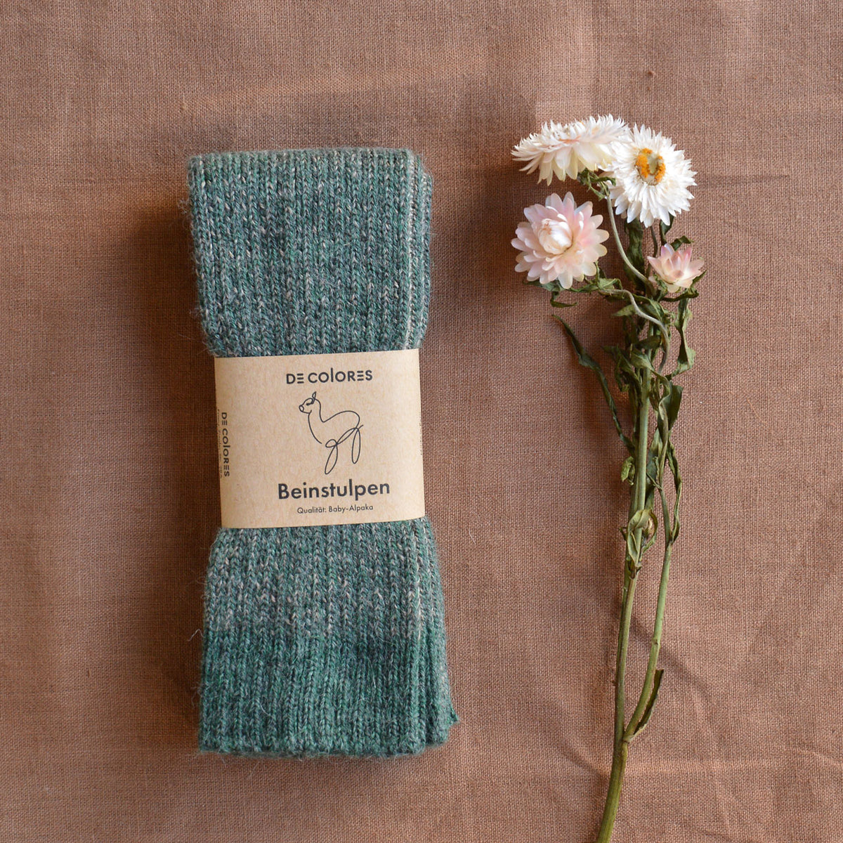 Brioche Rib Knit Legwarmers - 100% Baby Alpaca (Kids-Adults)