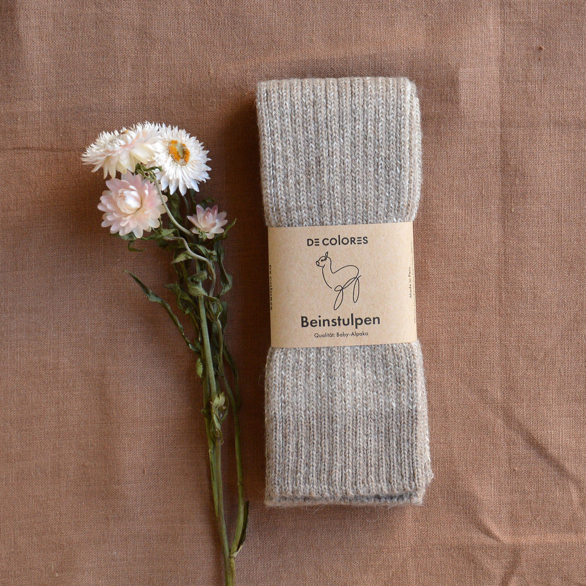 Brioche Rib Knit Legwarmers - 100% Baby Alpaca (Kids-Adults)