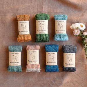 Brioche Rib Knit Armwarmers - 100% Baby Alpaca (Kids-Adults)