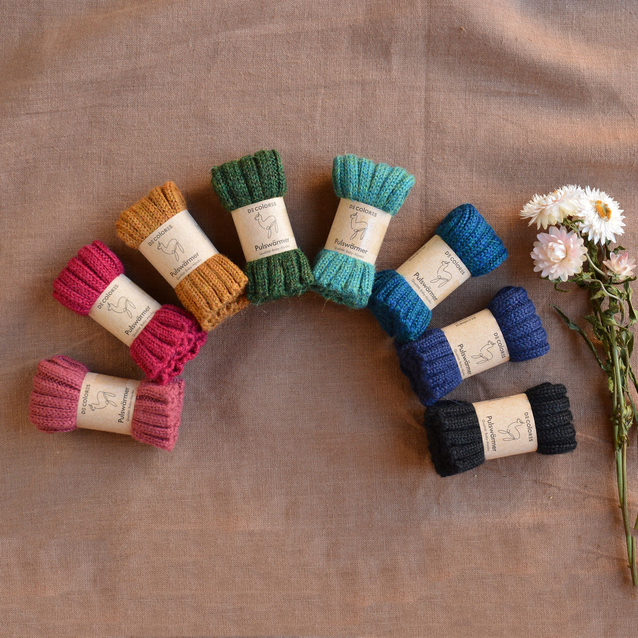 Mini Wristwarmers - 100% Baby Alpaca (Kids-Adults)