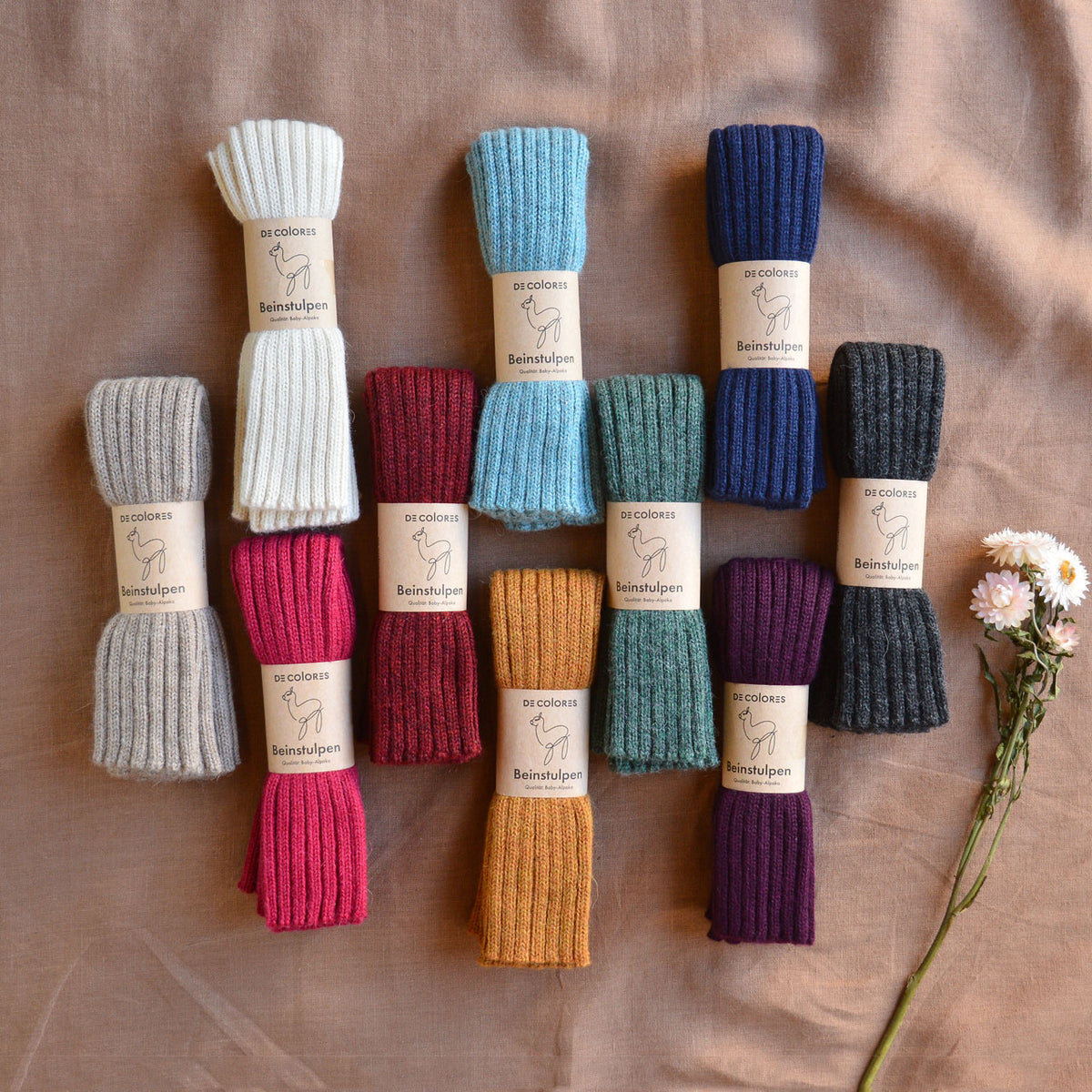 Ribbed Legwarmers - 100% Baby Alpaca (Kids-Adults) *Returning 2026