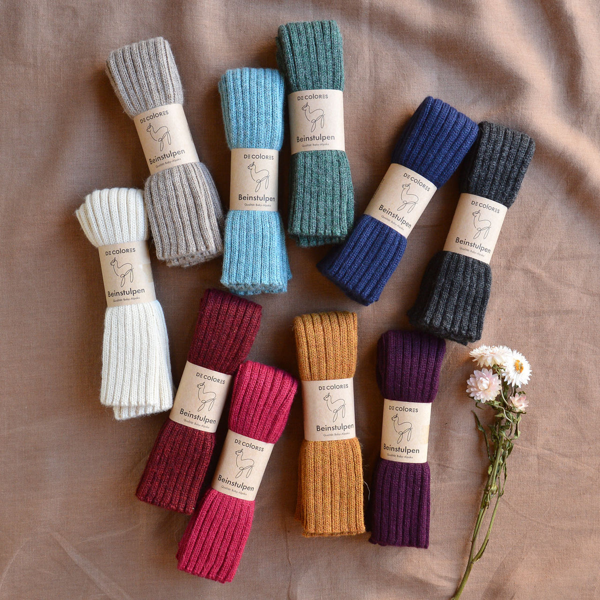 Ribbed Legwarmers - 100% Baby Alpaca (Kids-Adults) *Returning 2026