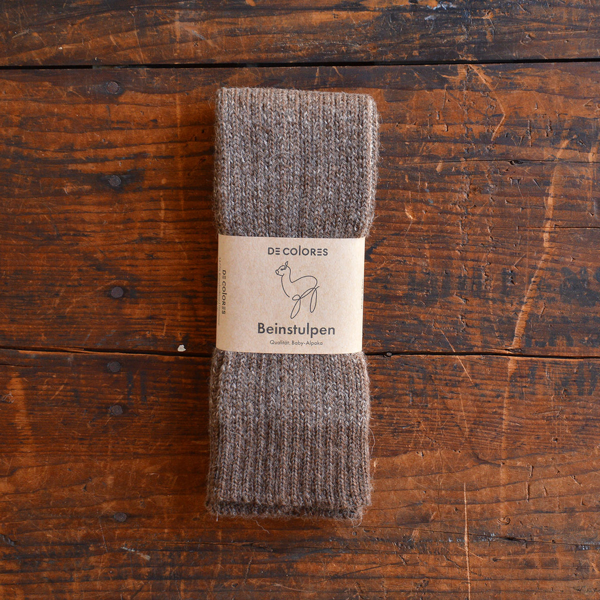 Brioche Rib Knit Legwarmers - 100% Baby Alpaca (Kids-Adults)