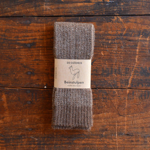 Brioche Rib Knit Legwarmers - 100% Baby Alpaca (Kids-Adults)