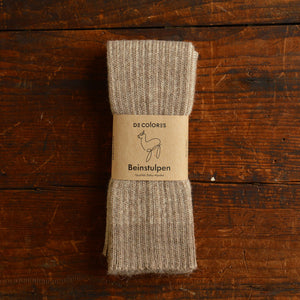 Brioche Rib Knit Legwarmers - 100% Baby Alpaca (Kids-Adults)