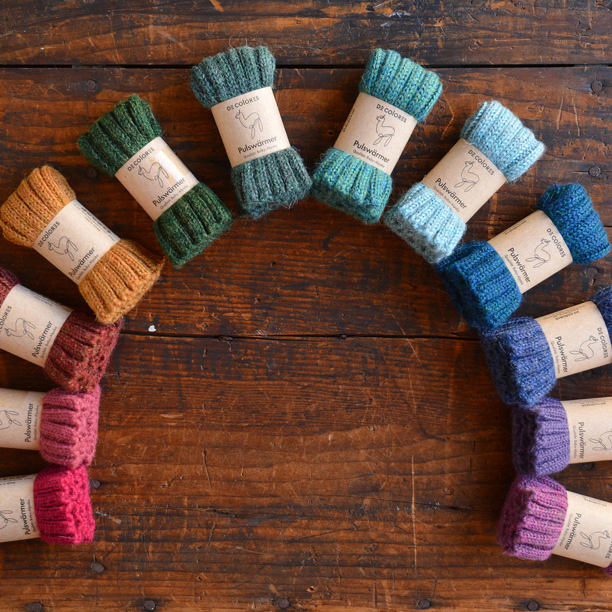 Mini Wristwarmers - 100% Baby Alpaca (Kids-Adults)