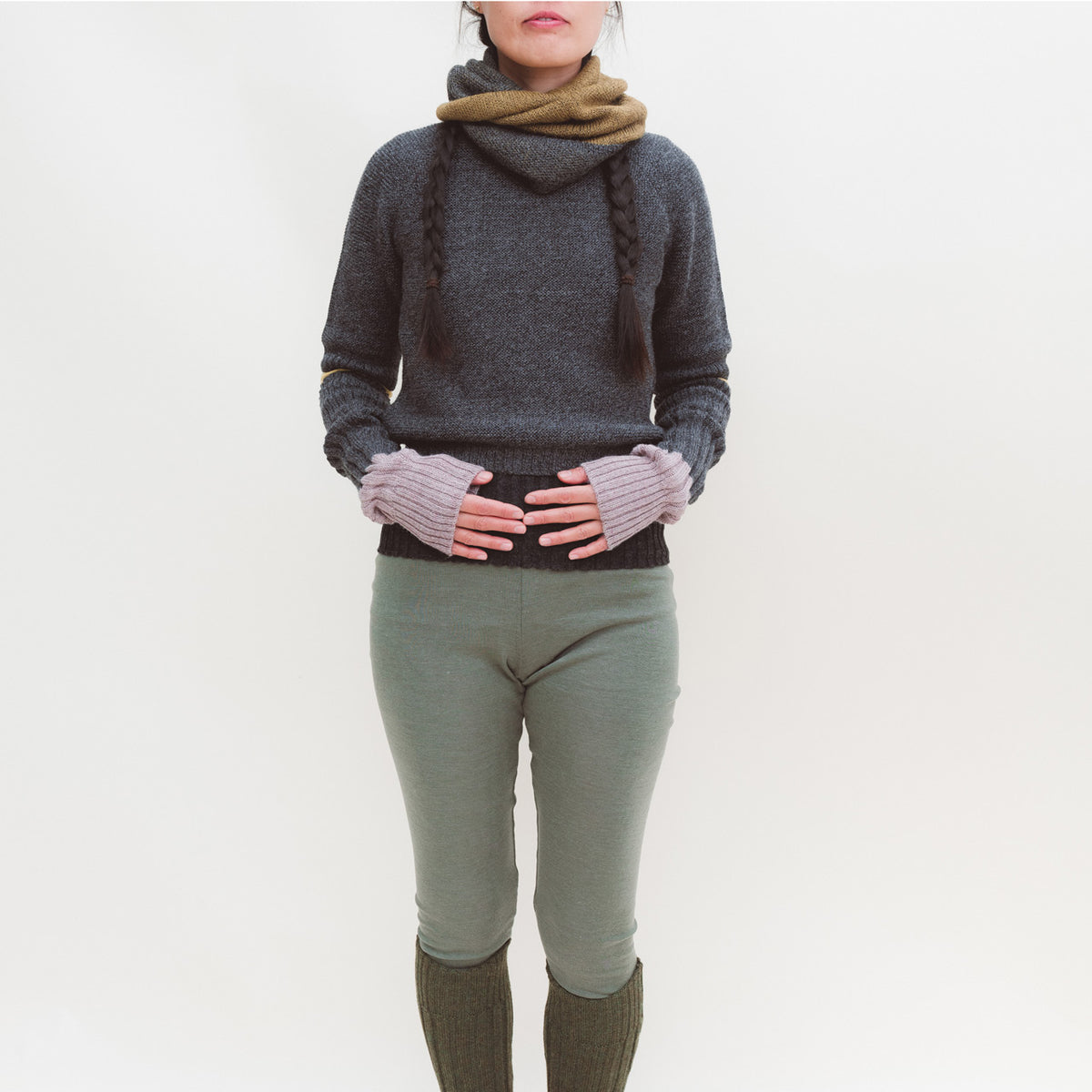 Rib Belly Warmer - 100% Baby Alpaca