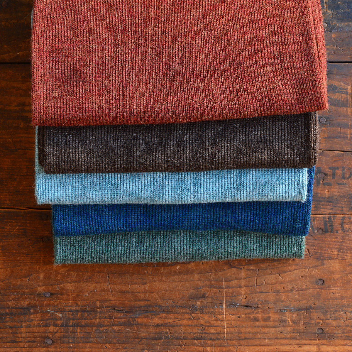 Long Rib Scarf - 100% Baby Alpaca (Adults)