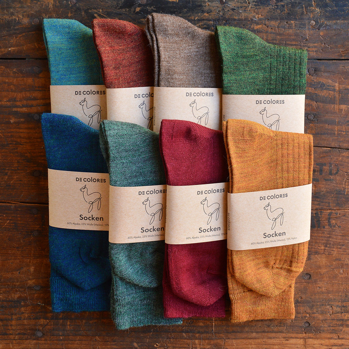 Ribbed Alpaca/Merino Socks (Adults 35-45)