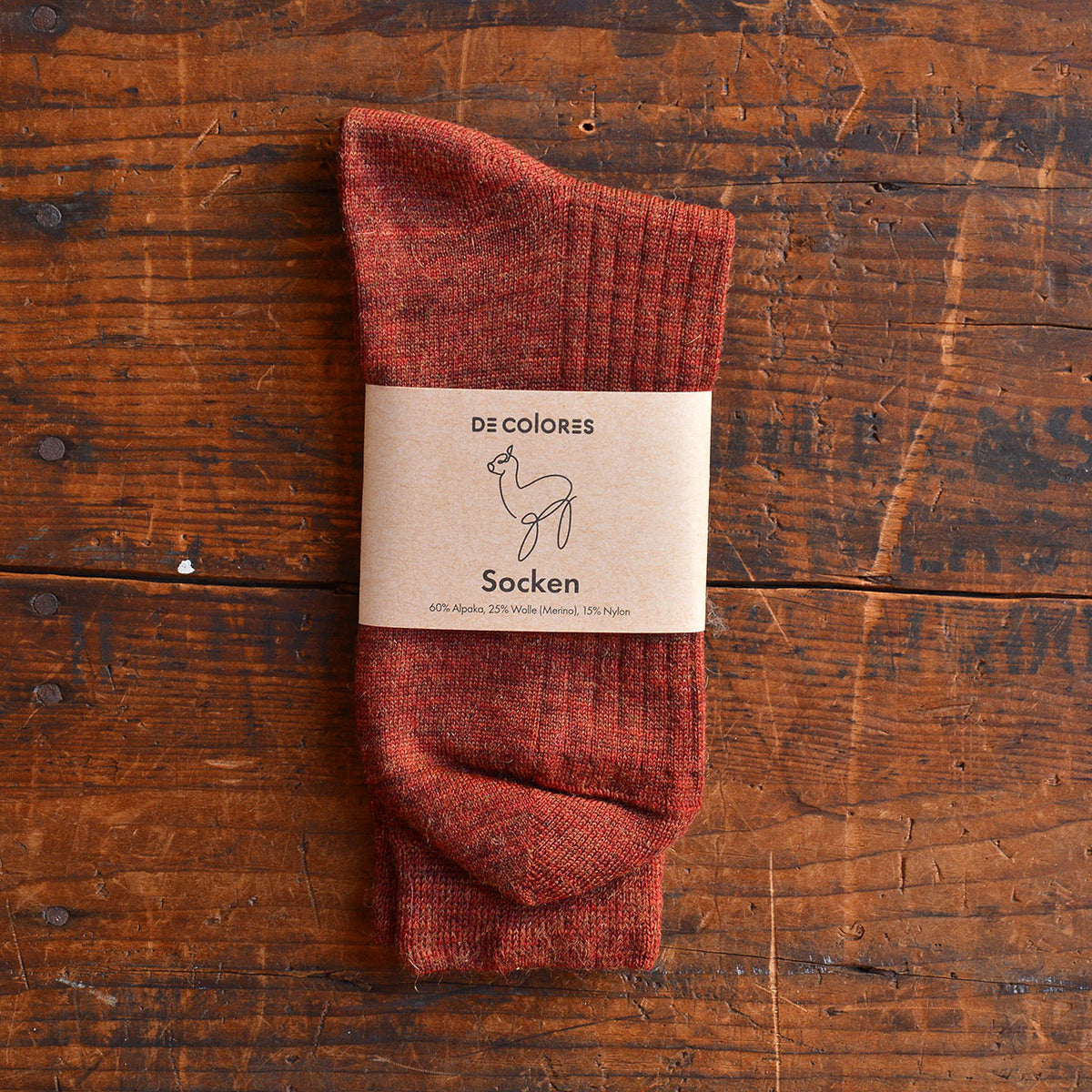 Ribbed Alpaca/Merino Socks (Adults 35-45)