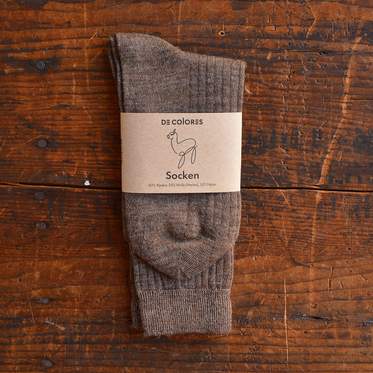Ribbed Alpaca/Merino Socks (Adults 35-45)
