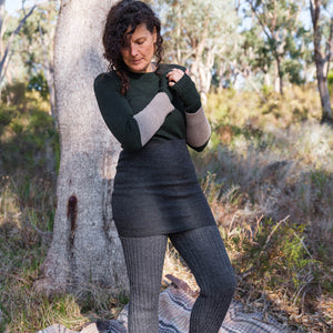 Reversible Belly Warmer/Skirt - Baby Alpaca