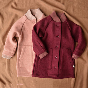 Kids Boiled Wool Long Coat (3-10y)