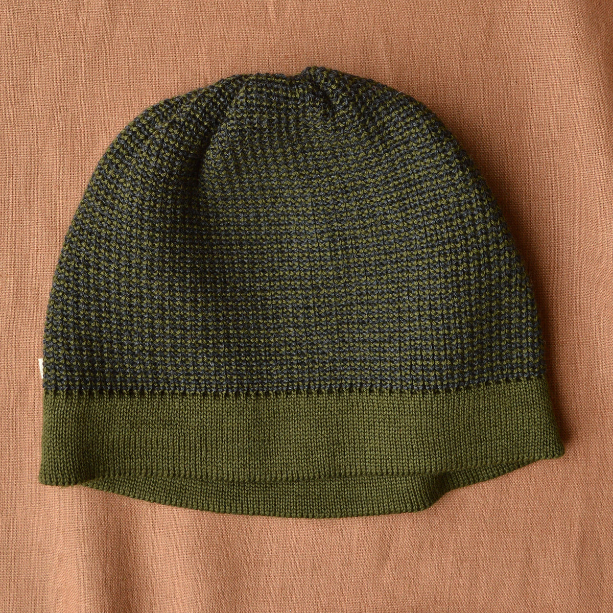 Classic Kids Beanie - Organic Merino - Olive/Graphite (4-10y+) *Retired Colour