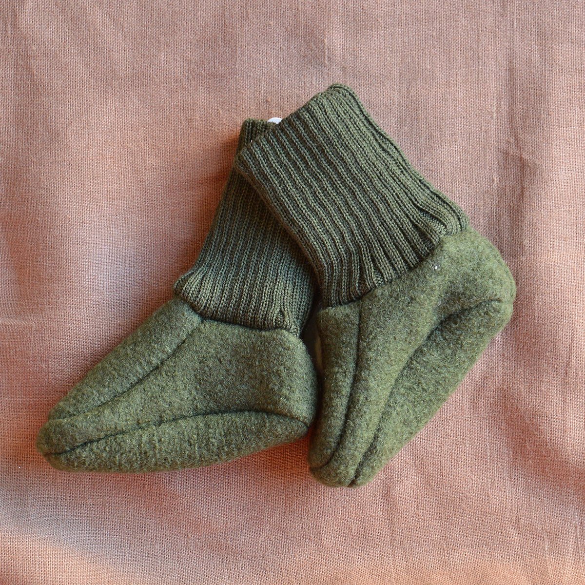 Boiled Wool Booties (0-6m)