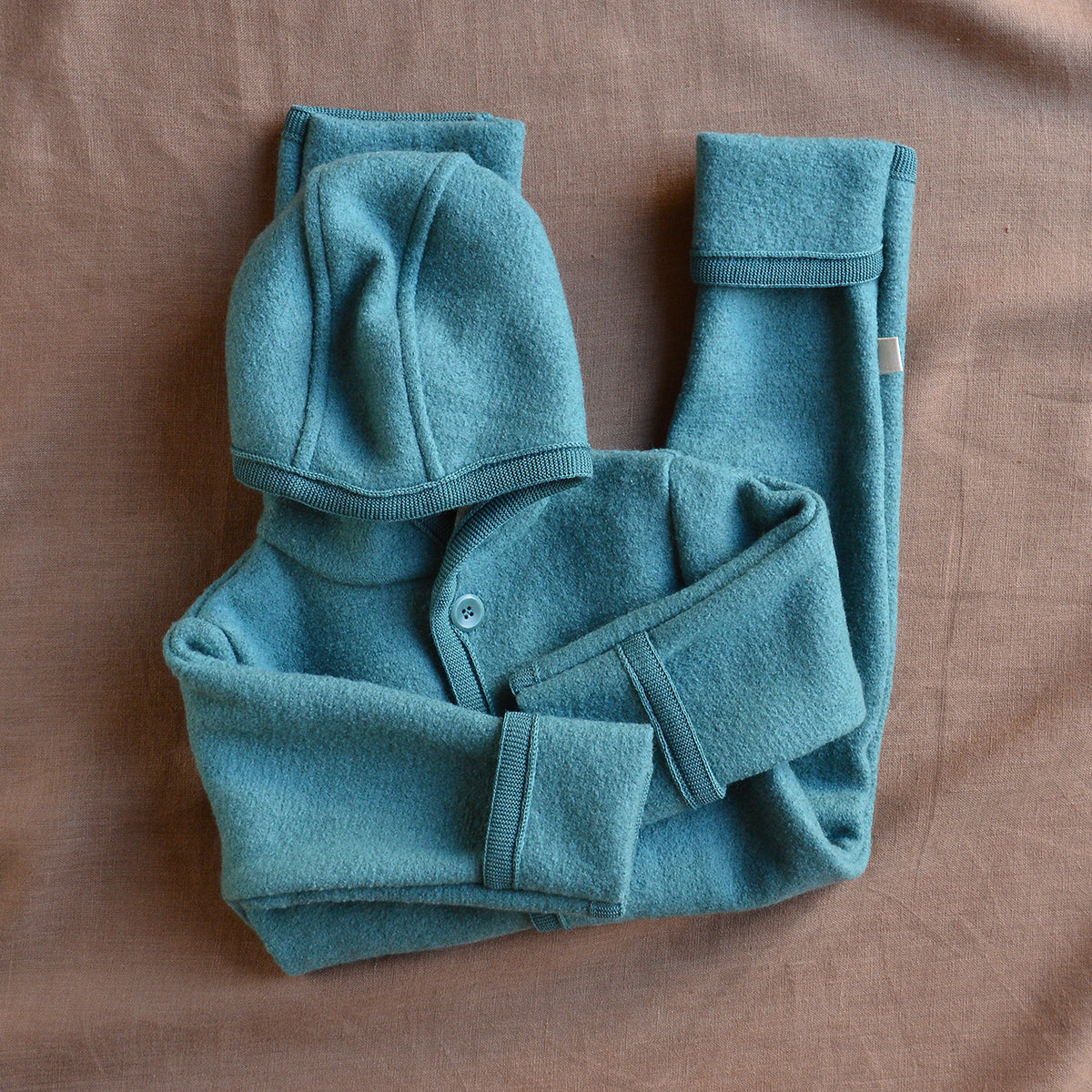 Boiled Wool Overalls with Hood (0-4y) *New AW25/26!