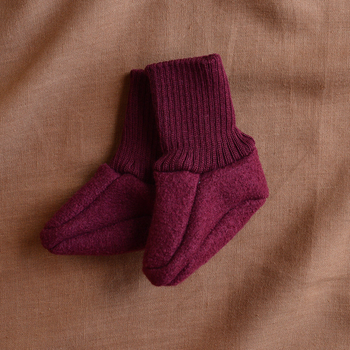 Boiled Wool Booties (0-6m)