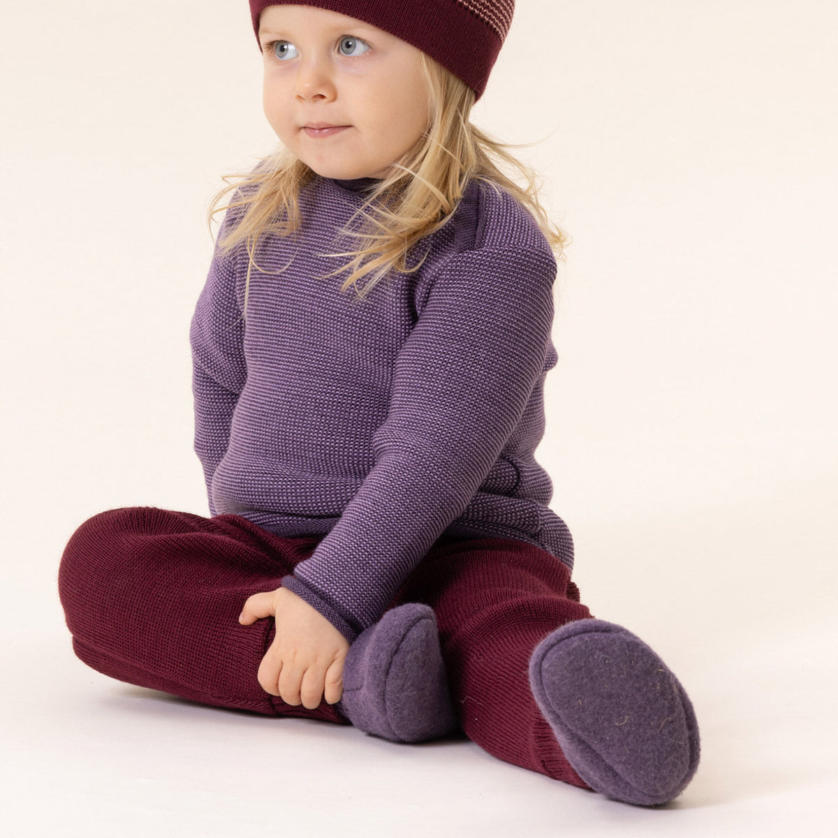 Boiled Wool Booties (0-6m)