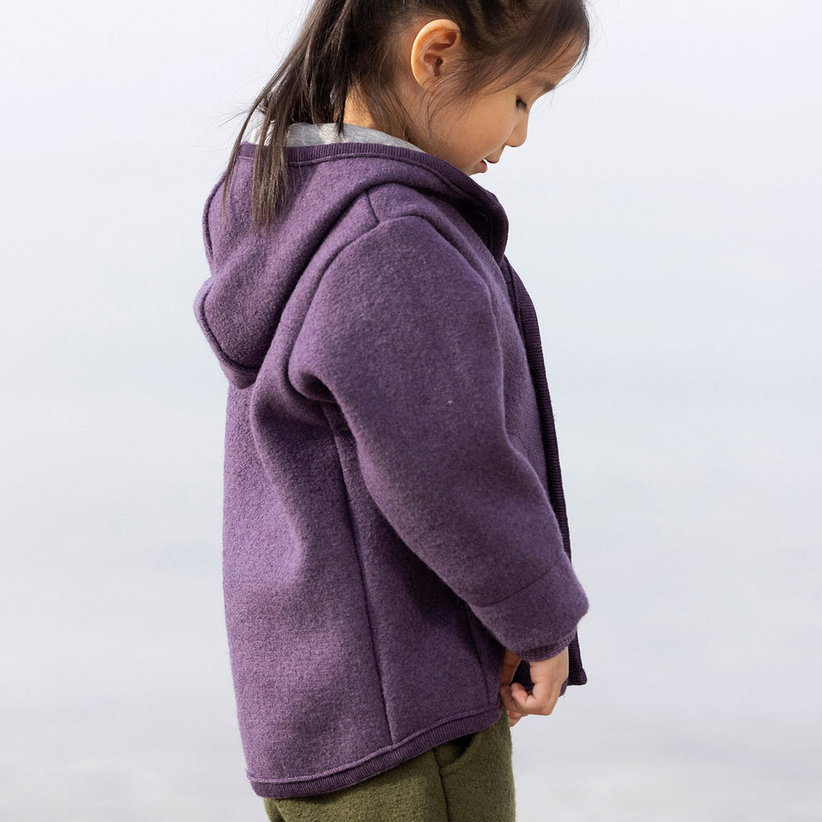 Boiled Wool Jacket - Graphite (1-10y) *Retired Colour