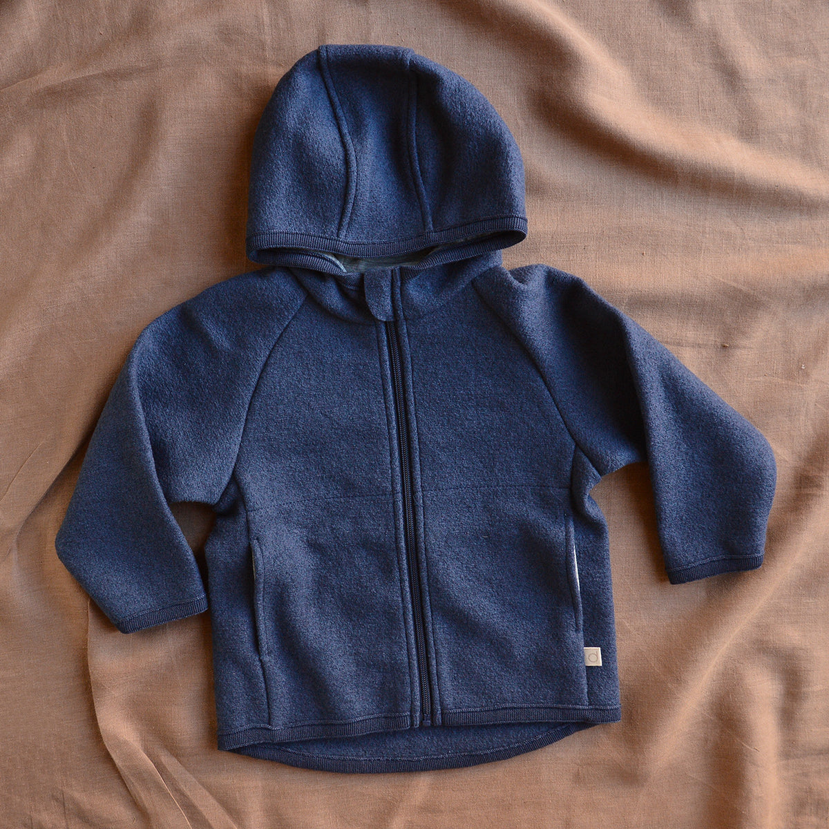 Boiled Wool Zip Jacket (3-10y)