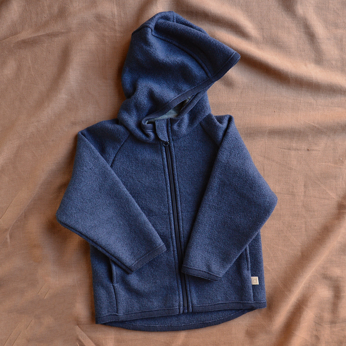 Boiled Wool Zip Jacket (3-10y)