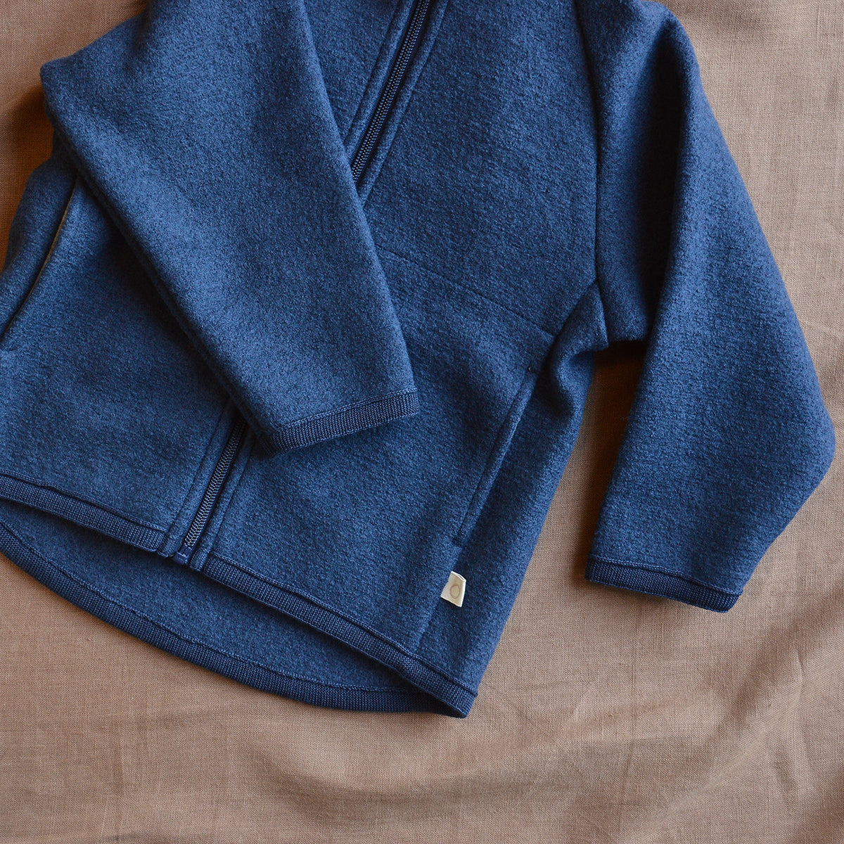 Boiled Wool Zip Jacket (3-10y)