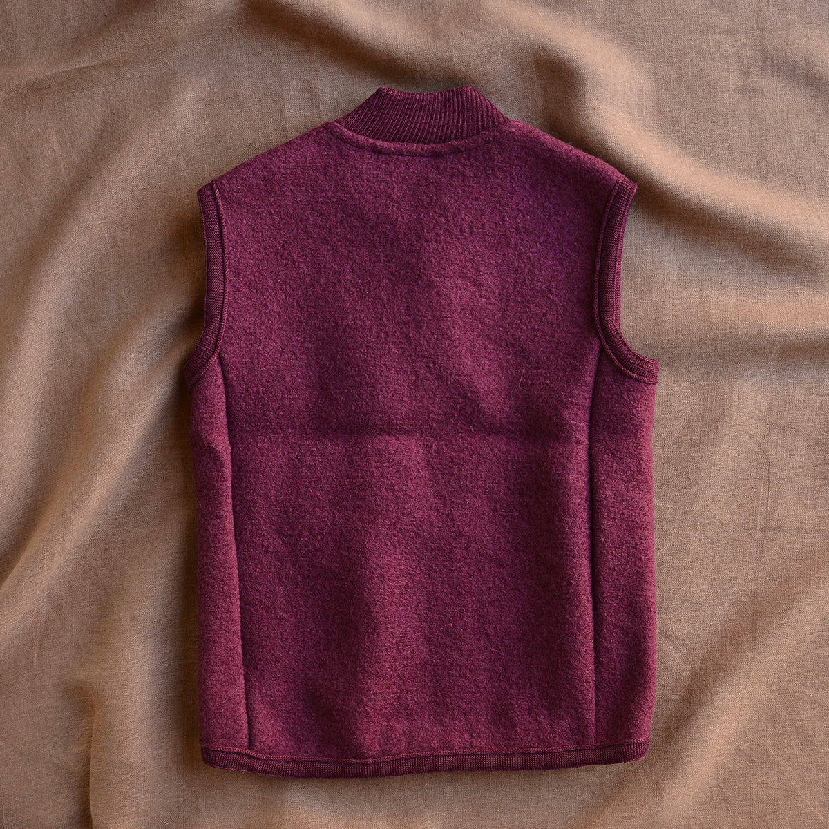 Boiled Wool Zip Vest (1-10y+)
