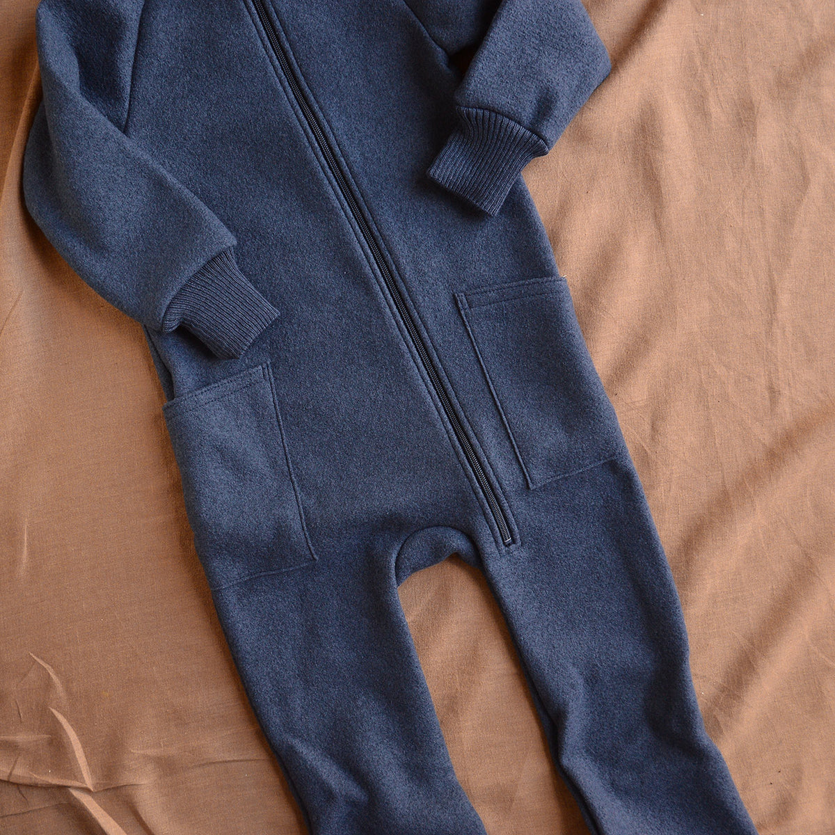 Boiled Wool Zip Overalls (6m-6y)