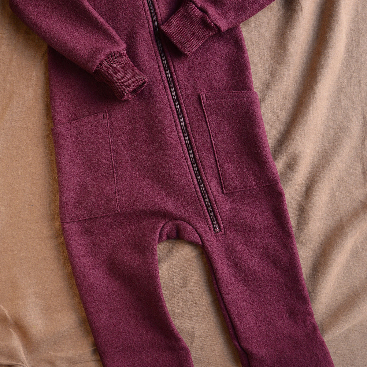 Boiled Wool Zip Overalls (6m-6y)