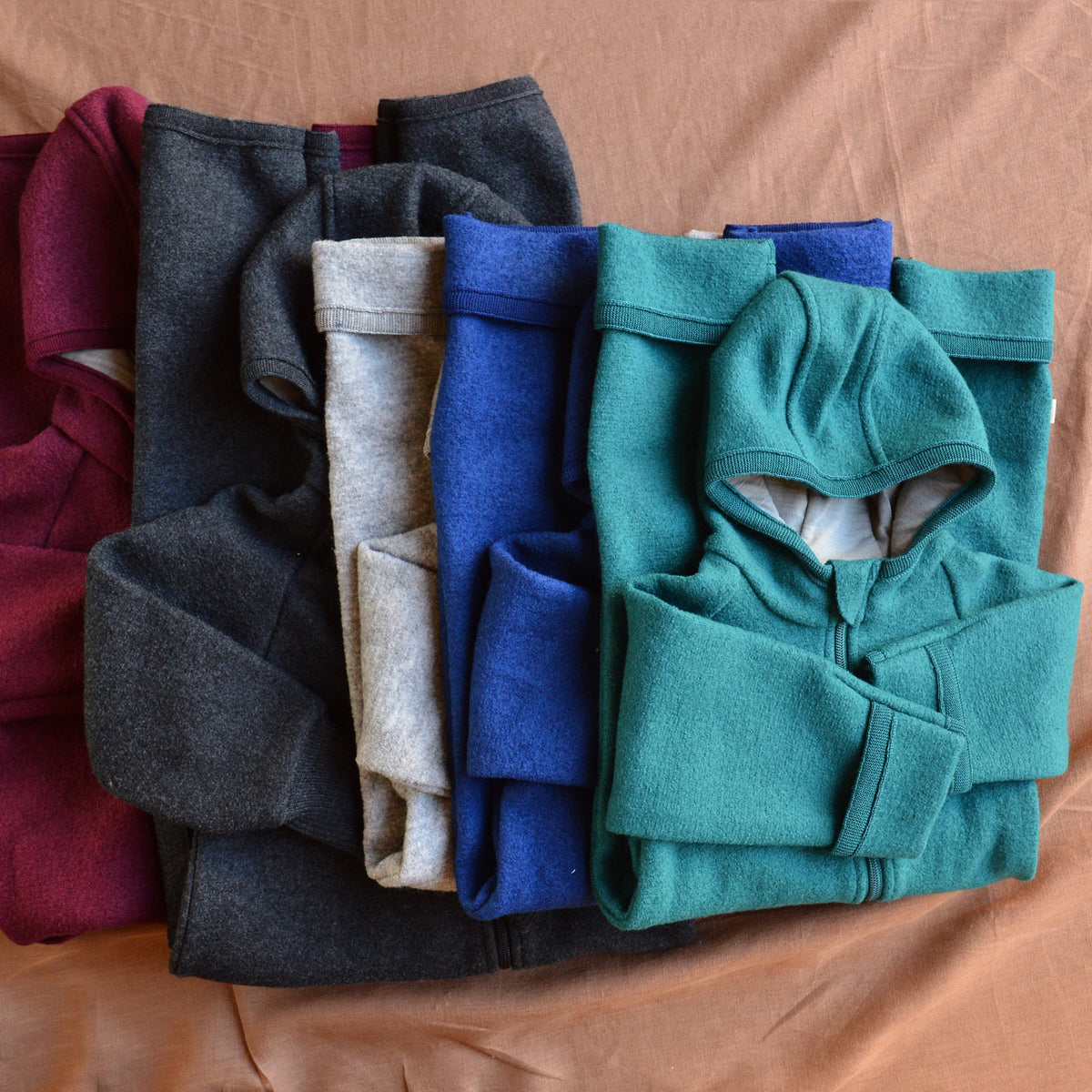 Boiled Wool Zip Overalls (6m-6y)