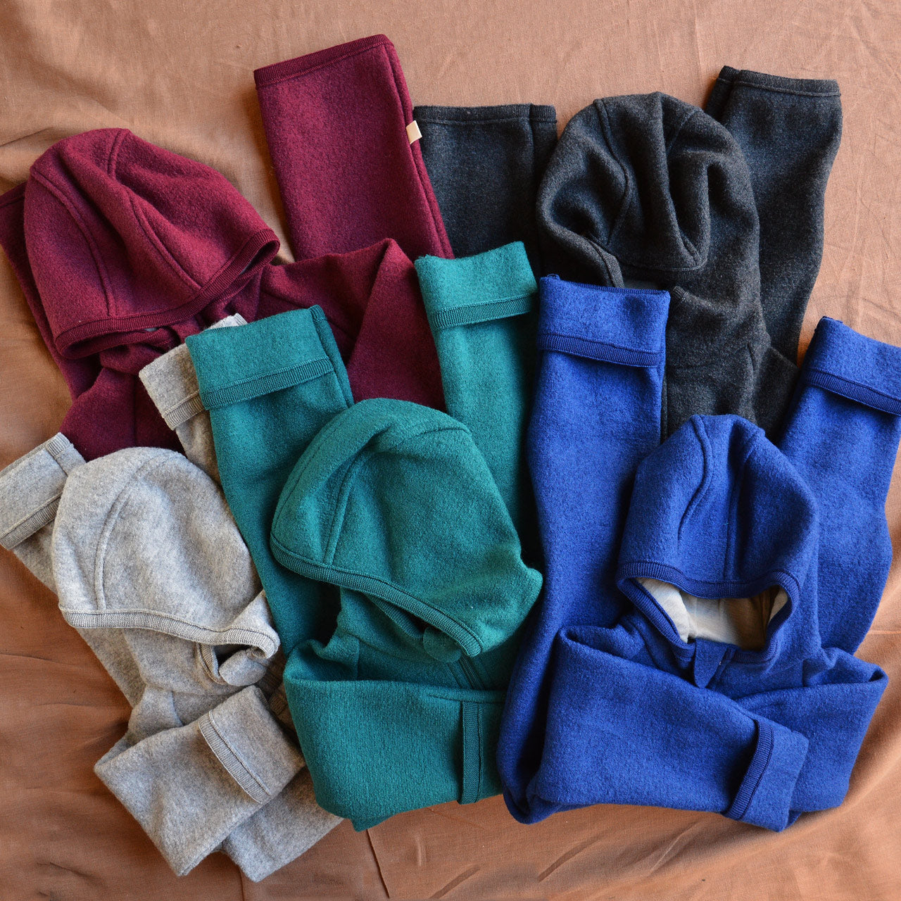 Boiled Wool Zip Overalls (6m-6y)