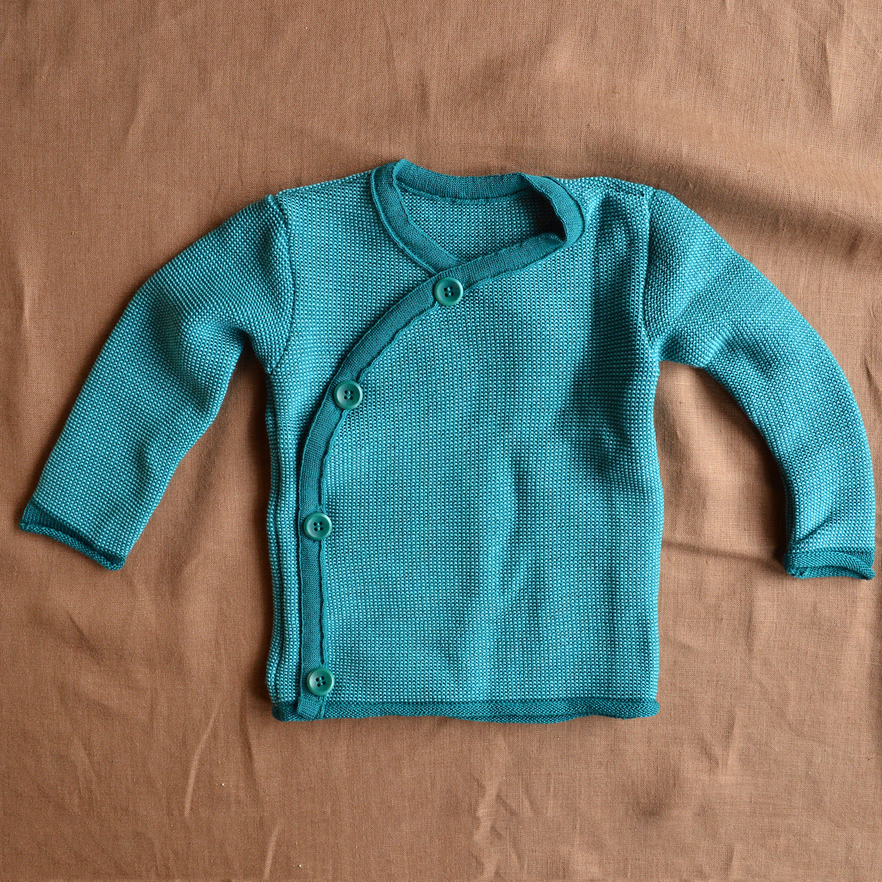 Merino Baby Jacket - Pacific/Teal (0-24m) *Retired Colour*