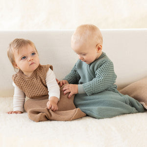 Knitted Sleeping Bag with Arms - Organic Merino Wool (0-18m)