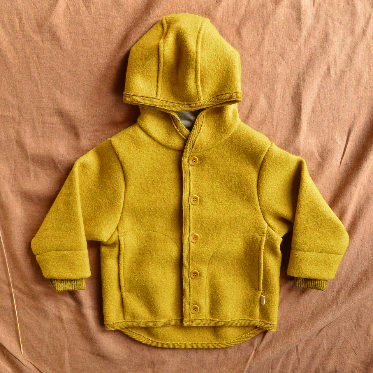 Boiled Wool Jacket - Curry (3-6y) *Retired Colour